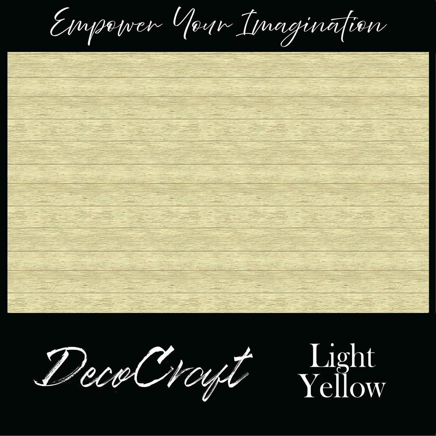 DecoCraft - Slatted Wood Collection - Light Yellow