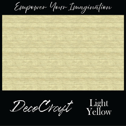 DecoCraft - Slatted Wood Collection - Light Yellow
