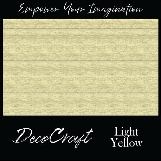 DecoCraft - Slatted Wood Collection - Light Yellow