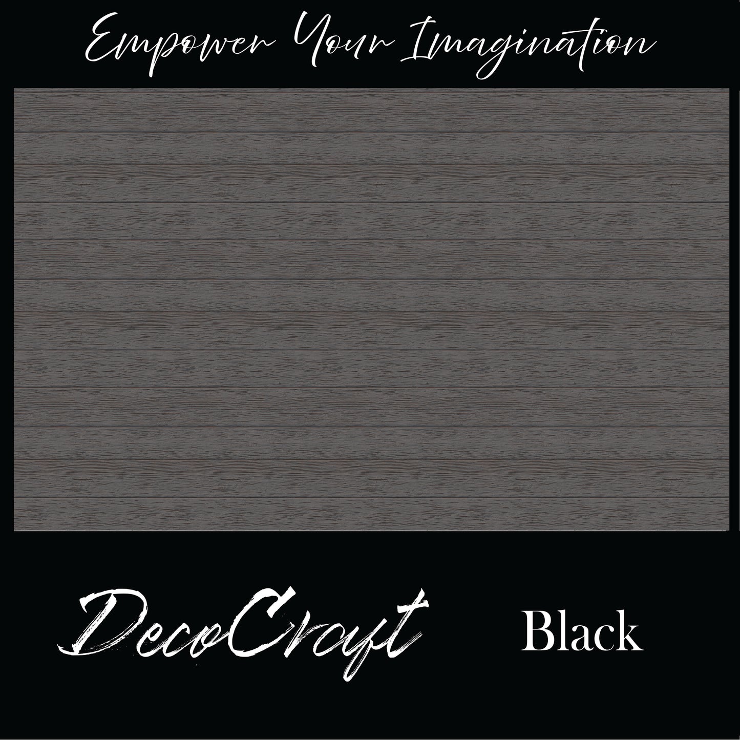 DecoCraft - Slatted Wood Collection - Black