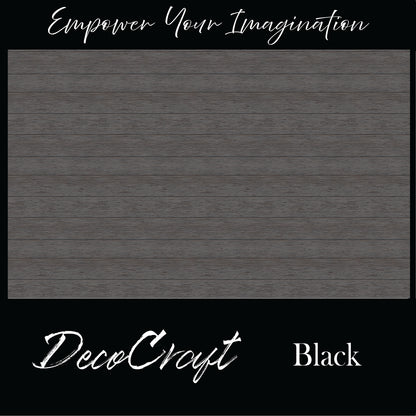 DecoCraft - Slatted Wood Collection - Black