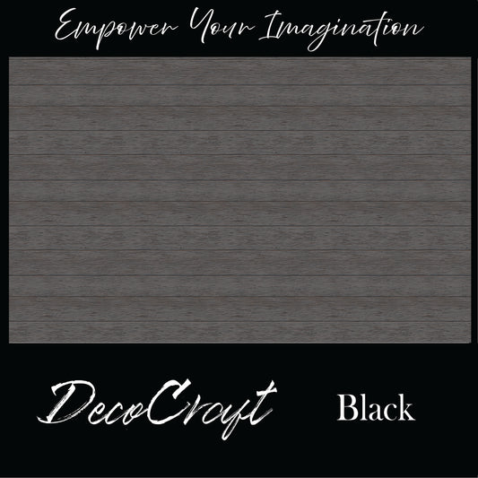 DecoCraft - Slatted Wood Collection - Black