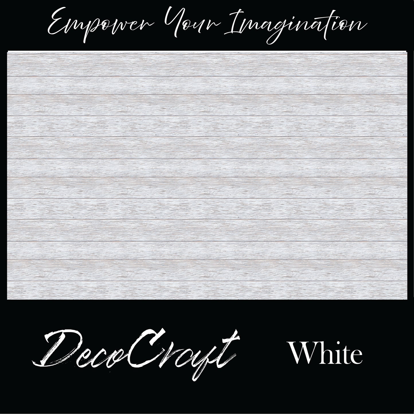 DecoCraft - Slatted Wood Collection - White