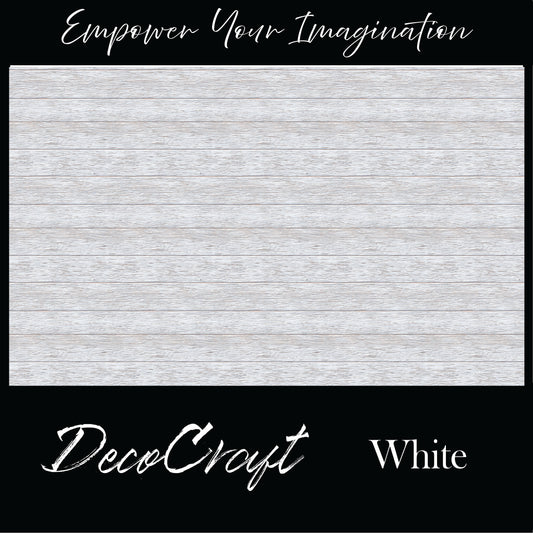 DecoCraft - Slatted Wood Collection - White