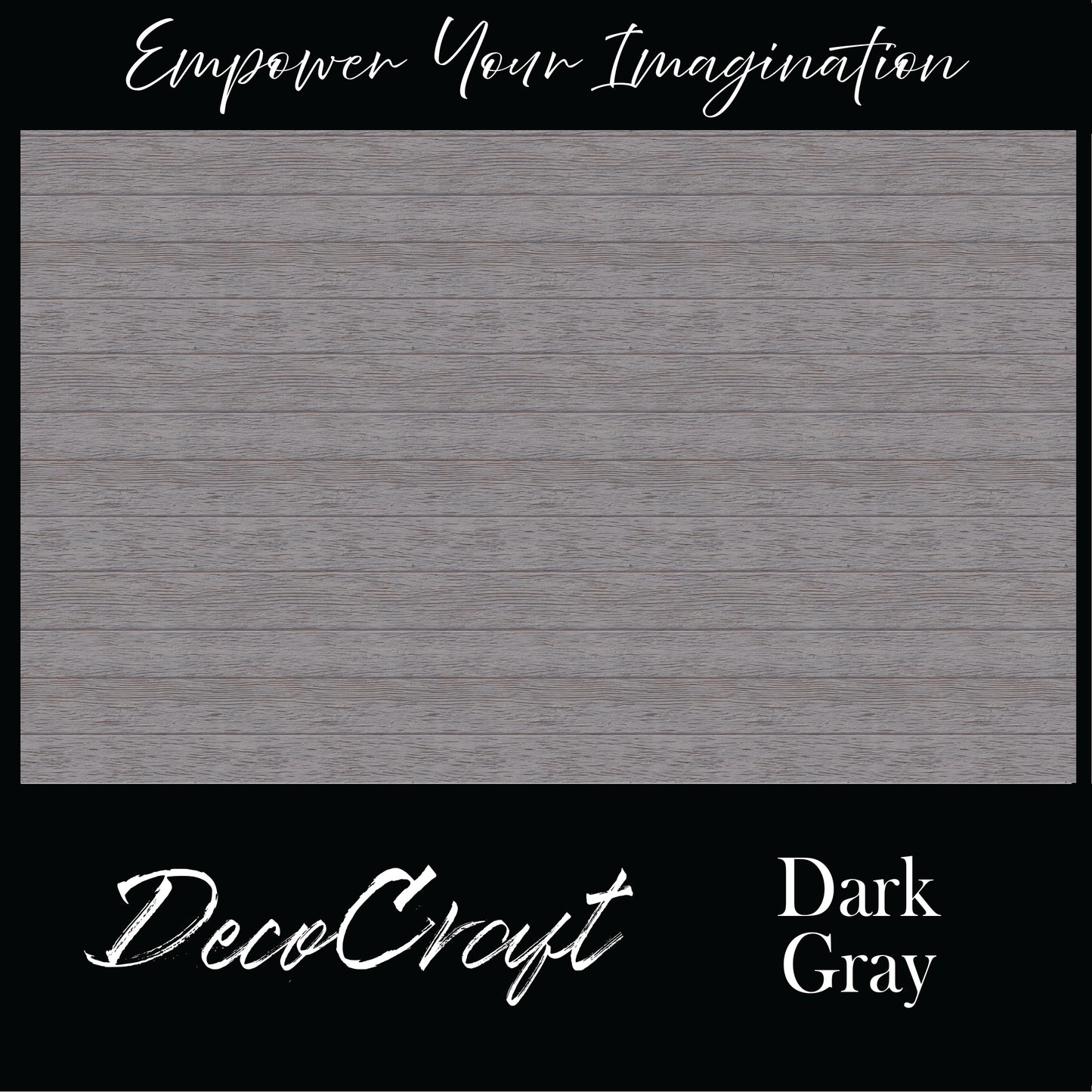 DecoCraft - Slatted Wood Collection - Dark Gray