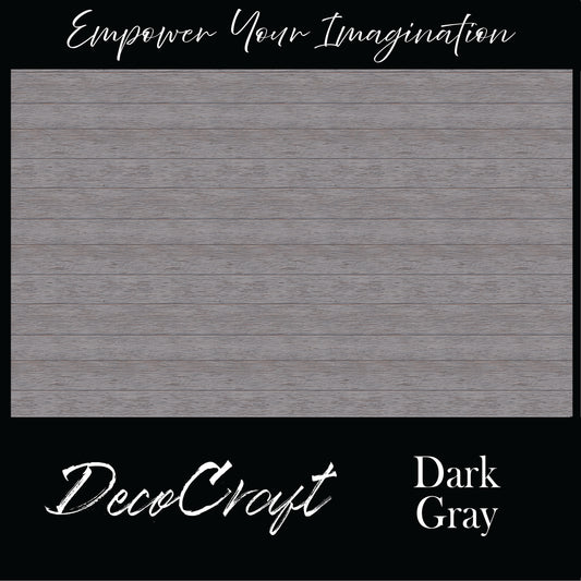 DecoCraft - Slatted Wood Collection - Dark Gray