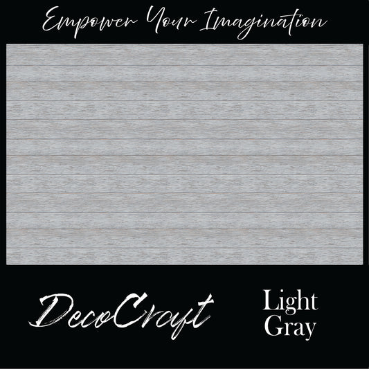 DecoCraft - Slatted Wood Collection - Light Gray