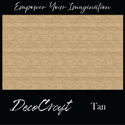 DecoCraft - Slatted Wood Collection - Tan