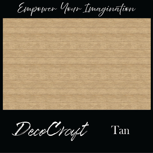 DecoCraft - Slatted Wood Collection - Tan