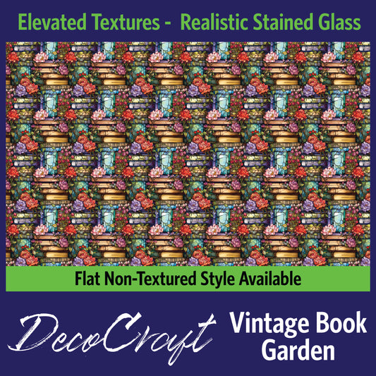 DecoCraft - Elevated Textures - Vintage Book Garden