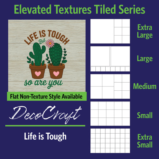 DecoCraft - Scenic Elevated Texture Tiles - Life is Tough