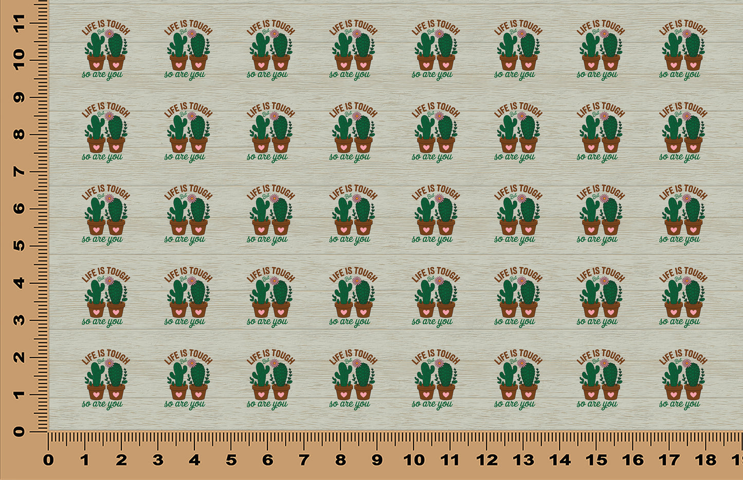 DecoCraft - Scenic Elevated Texture Tiles - Life is Tough