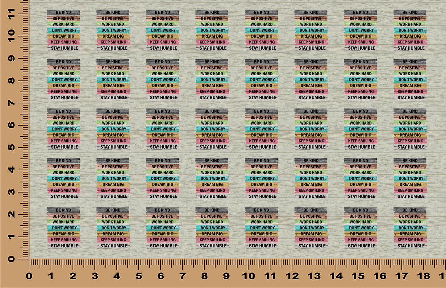DecoCraft - Scenic Elevated Texture Tiles - Be Kind, Dream Big