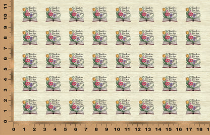 DecoCraft - Scenic Elevated Texture Tiles - Teach, Love, Grow