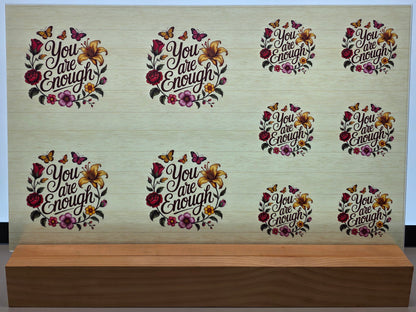 DecoCraft - Scenic Elevated Texture Tiles - You are Enough