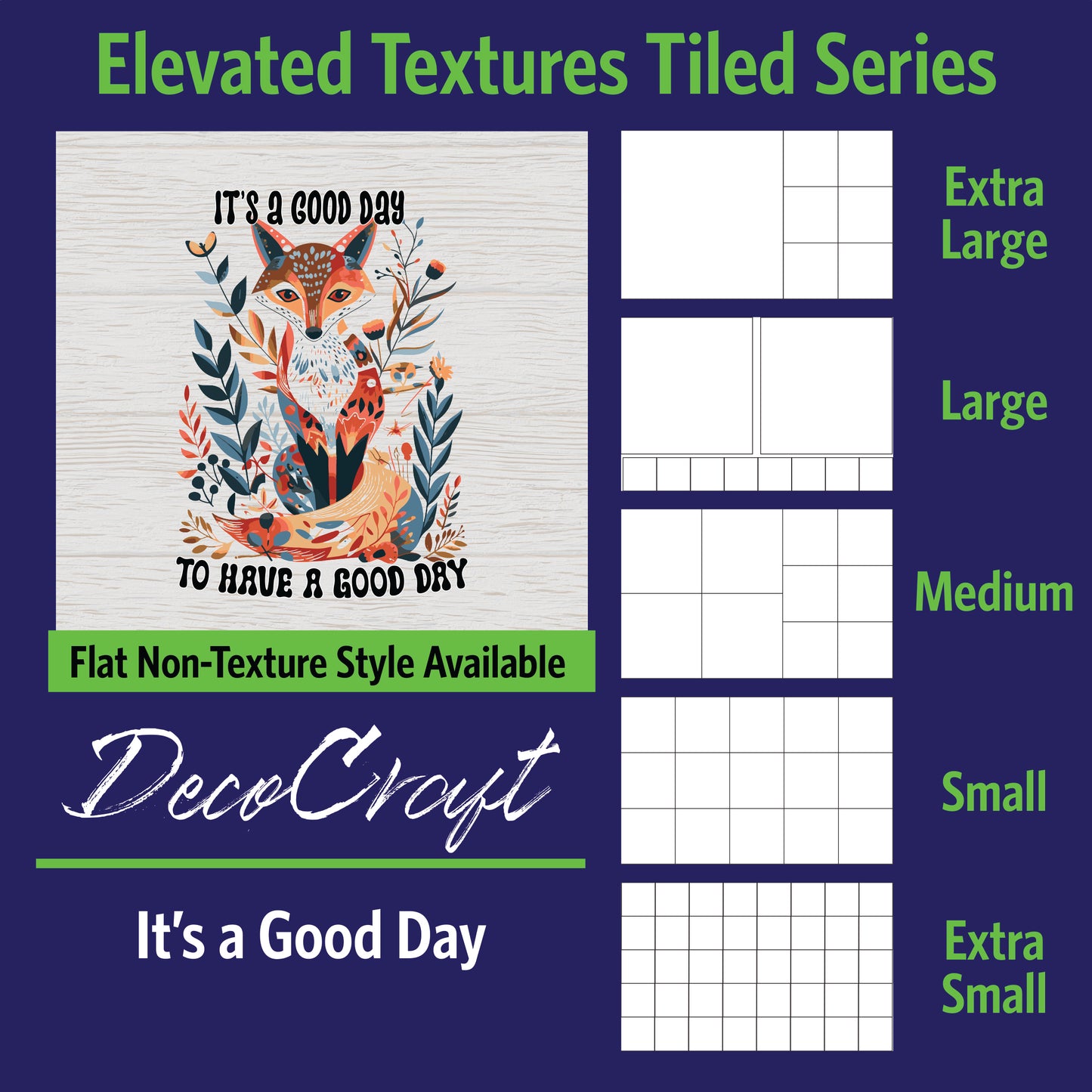 DecoCraft - Scenic Elevated Texture Tiles - It's a Good Day