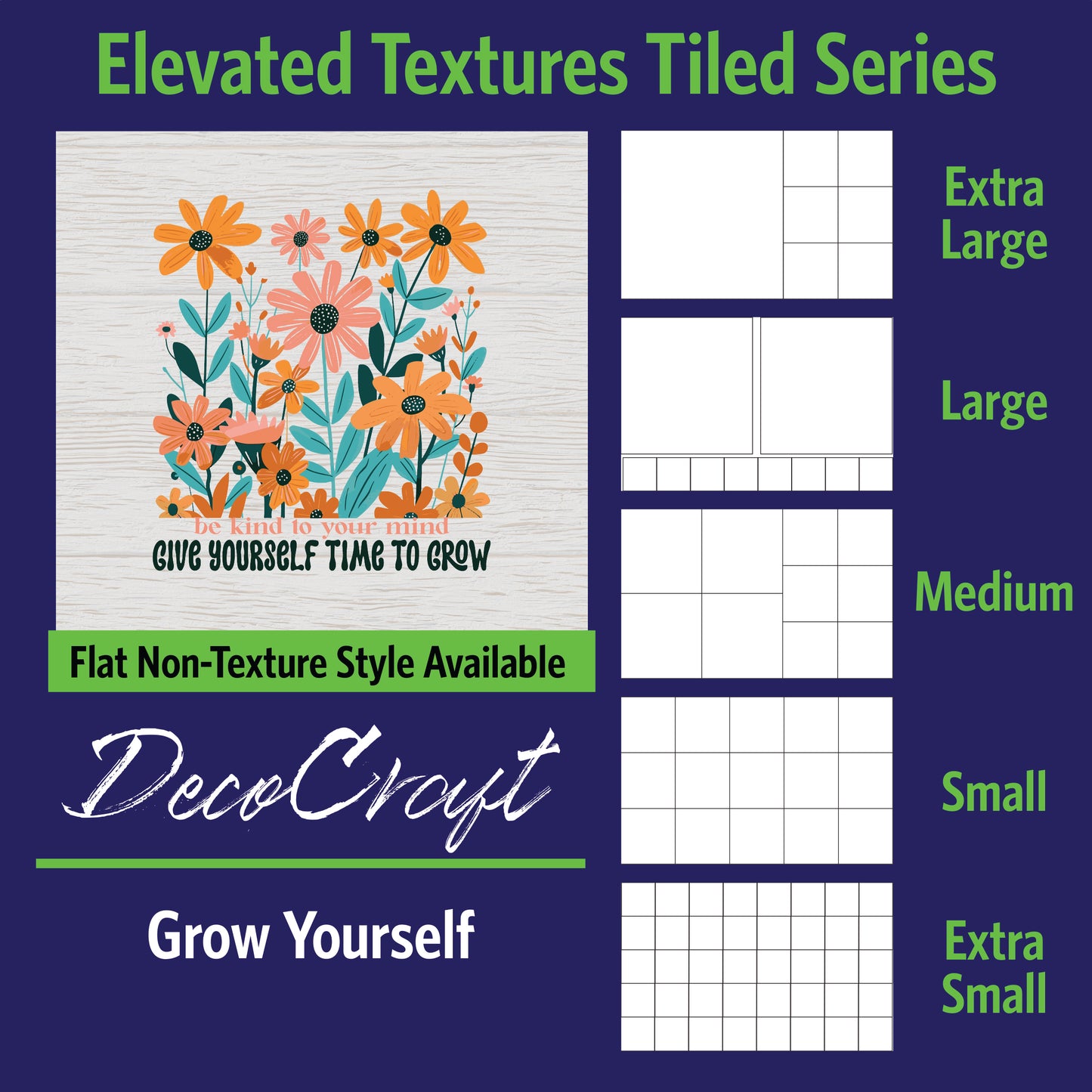 DecoCraft - Scenic Elevated Texture Tiles - Grow Yourself