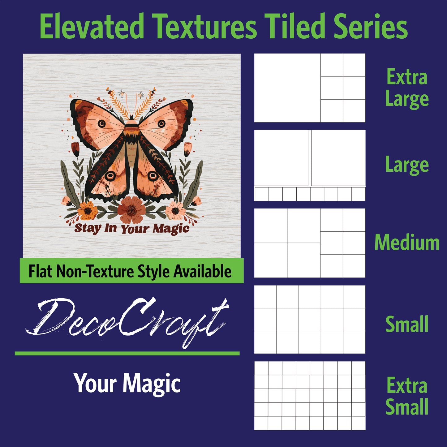 DecoCraft - Scenic Elevated Texture Tiles - Your Magic