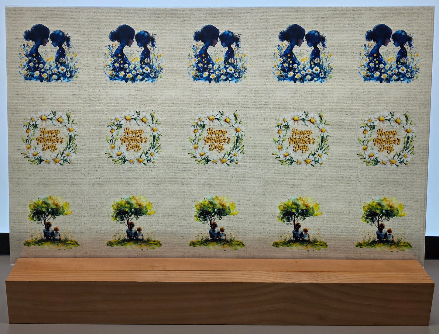 DecoCraft - Scenic Elevated Texture Tiles - A Mother's Love
