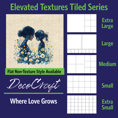 DecoCraft - Scenic Elevated Texture Tiles - Where Love Grows