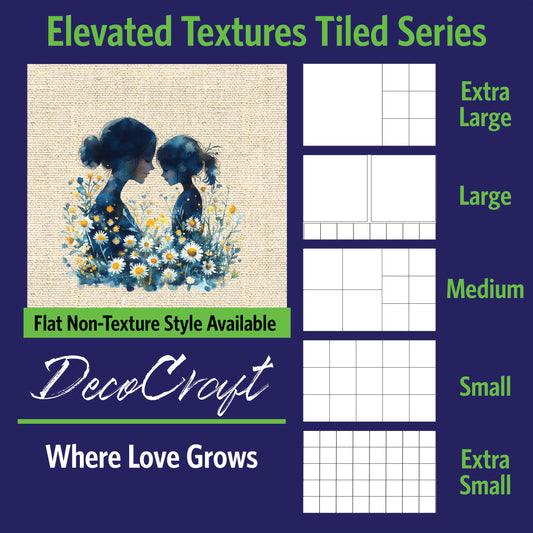 DecoCraft - Scenic Elevated Texture Tiles - Where Love Grows