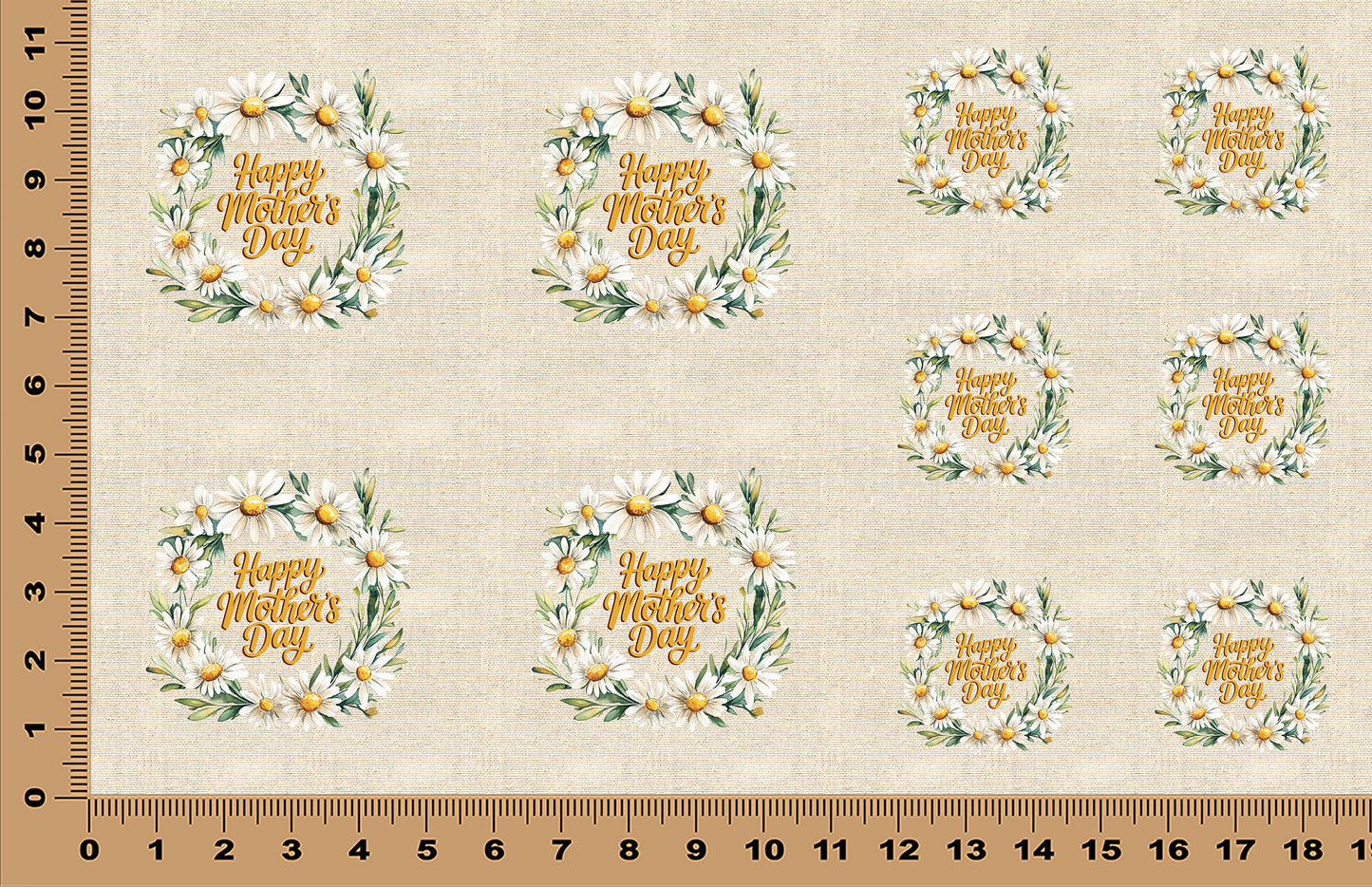DecoCraft - Scenic Elevated Texture Tiles - Daisy Wishes