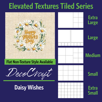 DecoCraft - Scenic Elevated Texture Tiles - Daisy Wishes
