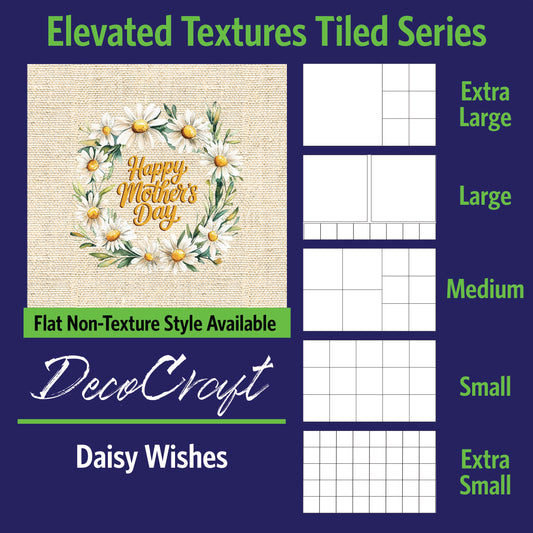 DecoCraft - Scenic Elevated Texture Tiles - Daisy Wishes
