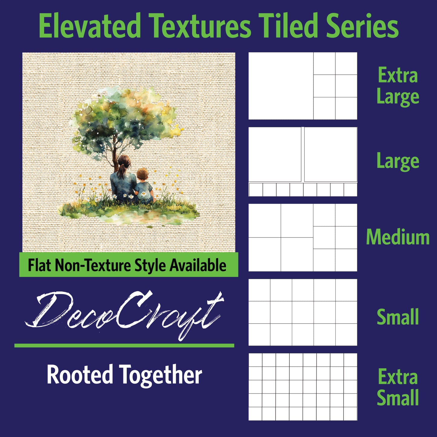 DecoCraft - Scenic Elevated Texture Tiles - Rooted Together