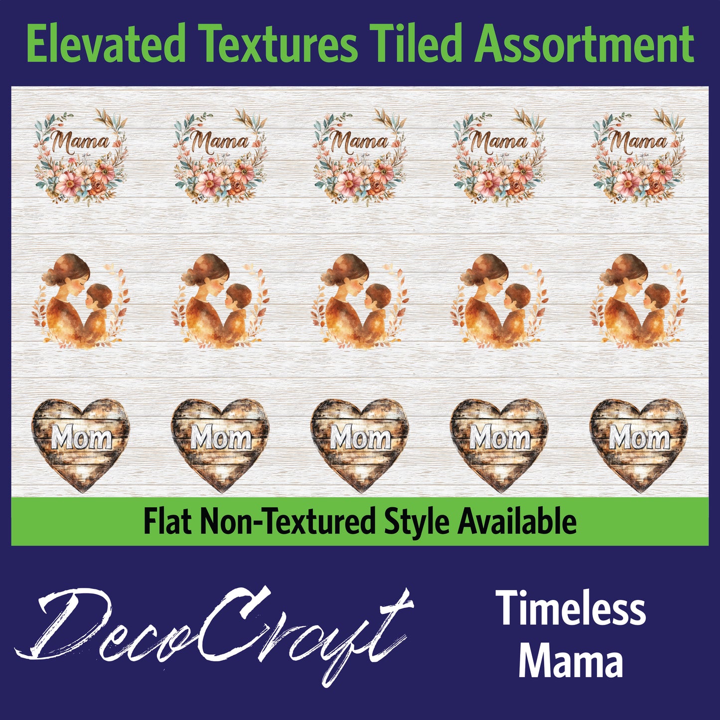 DecoCraft - Scenic Elevated Texture Tiles - Timeless Mama