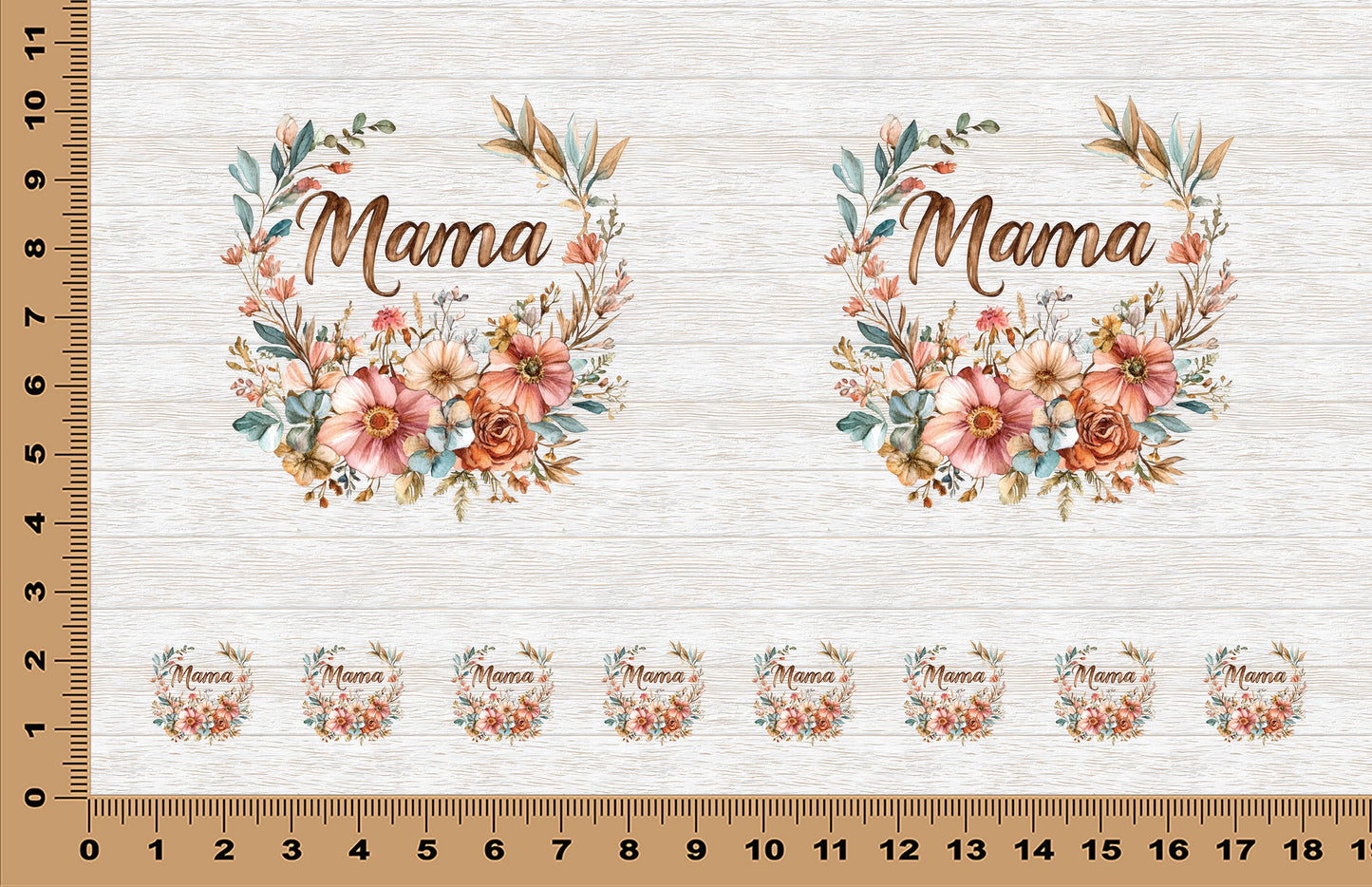 DecoCraft - Scenic Elevated Texture Tiles - Floral Mama
