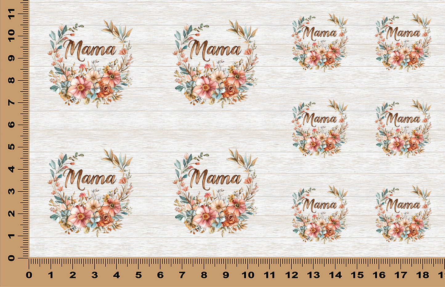 DecoCraft - Scenic Elevated Texture Tiles - Floral Mama
