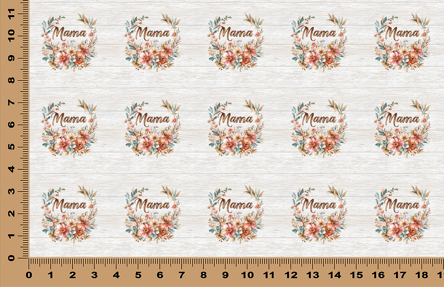 DecoCraft - Scenic Elevated Texture Tiles - Floral Mama