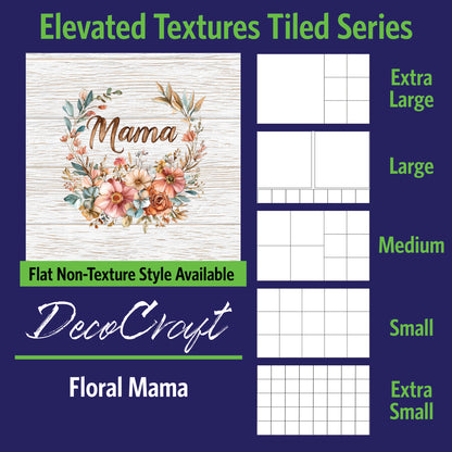 DecoCraft - Scenic Elevated Texture Tiles - Floral Mama