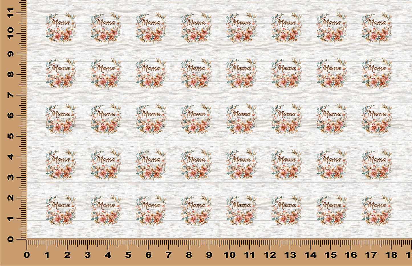 DecoCraft - Scenic Elevated Texture Tiles - Floral Mama