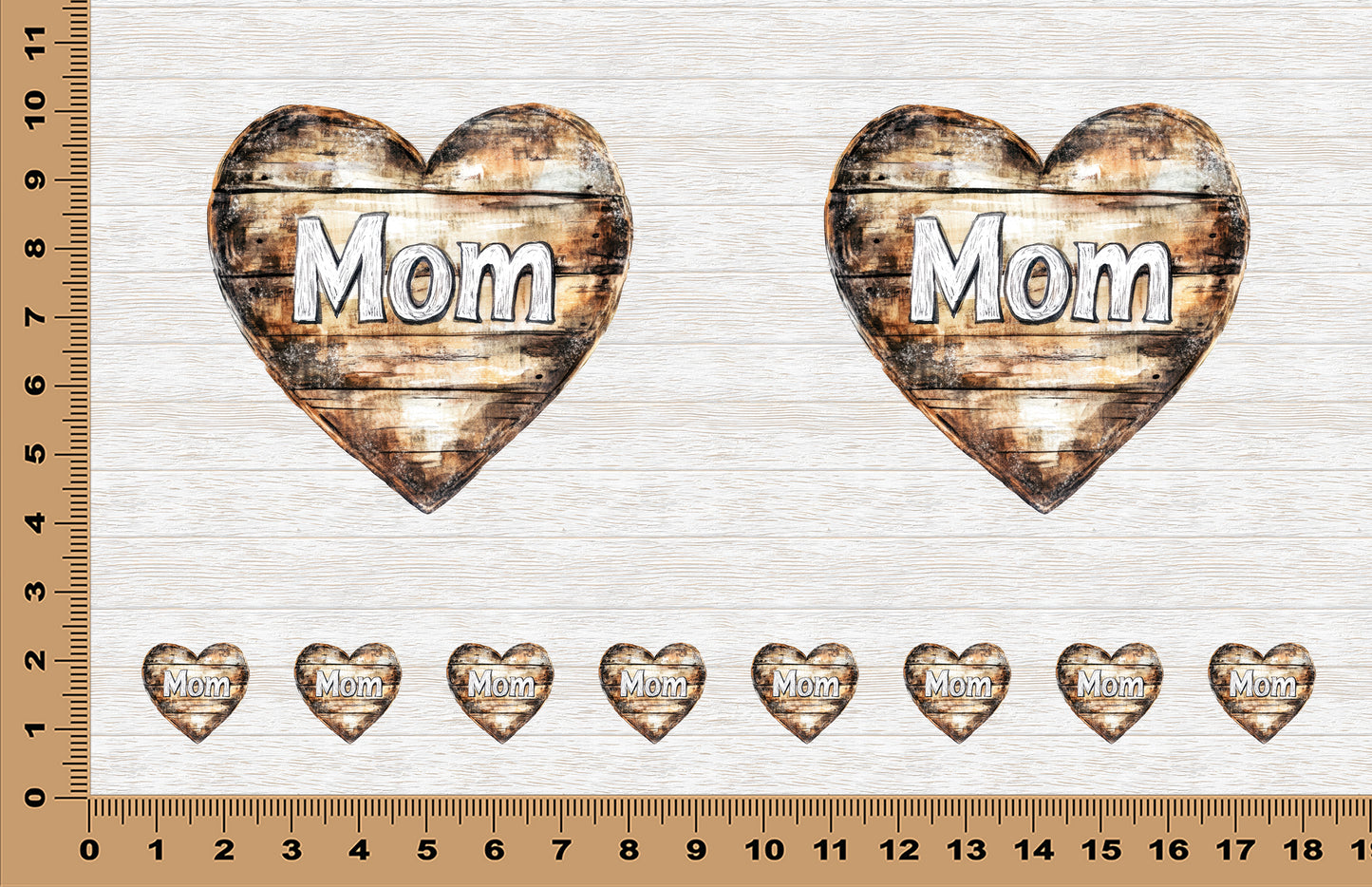 DecoCraft - Scenic Elevated Texture Tiles - Heart of Mom