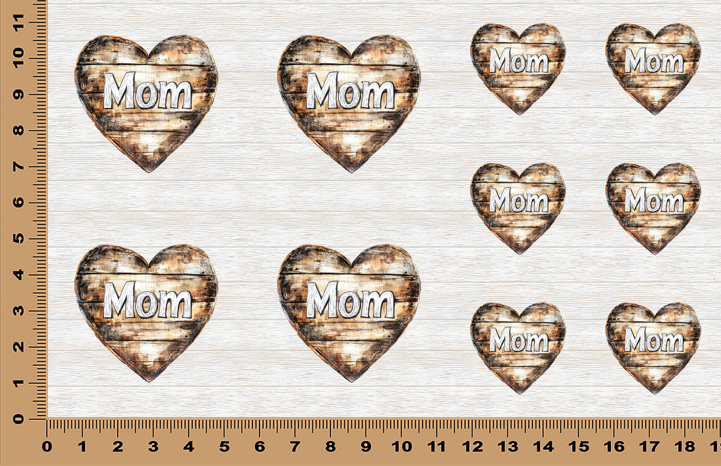 DecoCraft - Scenic Elevated Texture Tiles - Heart of Mom