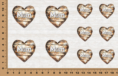 DecoCraft - Scenic Elevated Texture Tiles - Heart of Mom