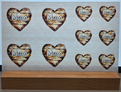 DecoCraft - Scenic Elevated Texture Tiles - Heart of Mom