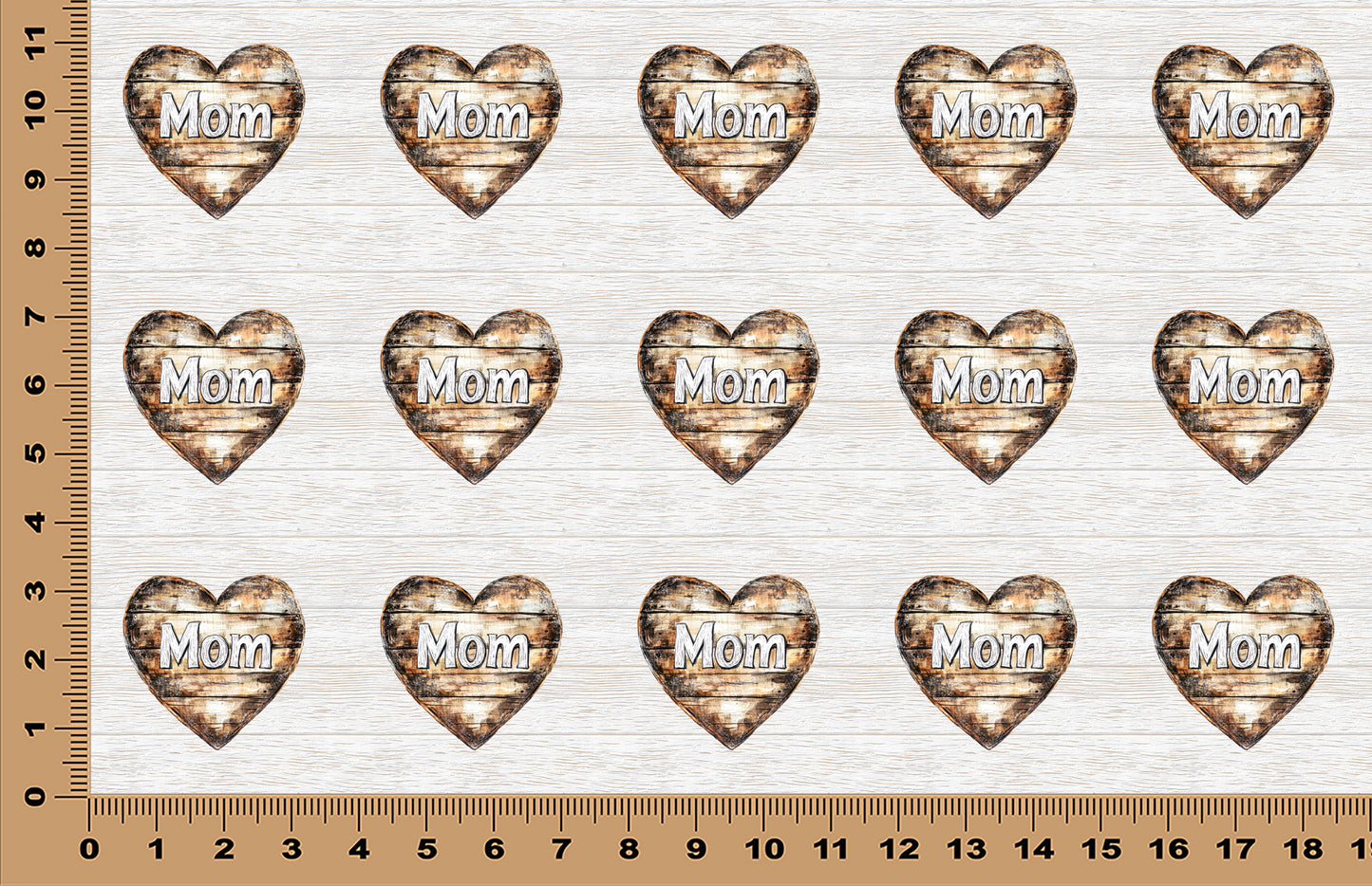 DecoCraft - Scenic Elevated Texture Tiles - Heart of Mom