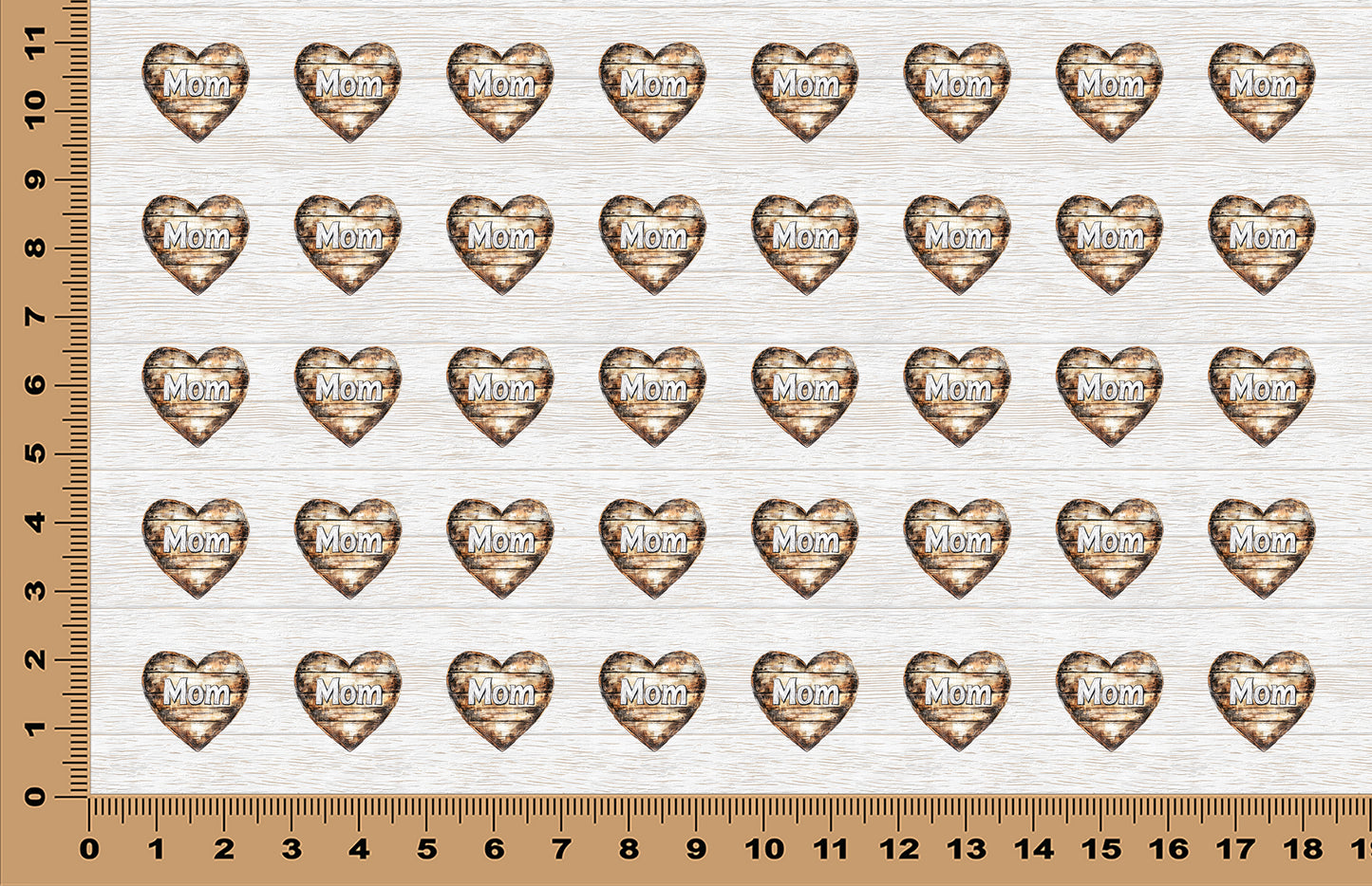 DecoCraft - Scenic Elevated Texture Tiles - Heart of Mom