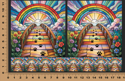 DecoCraft - Scenic Elevated Texture Tiles - Paw Prints to Heaven