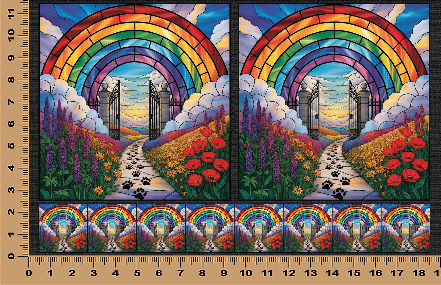 DecoCraft - Scenic Elevated Texture Tiles - Heaven's Open Gate