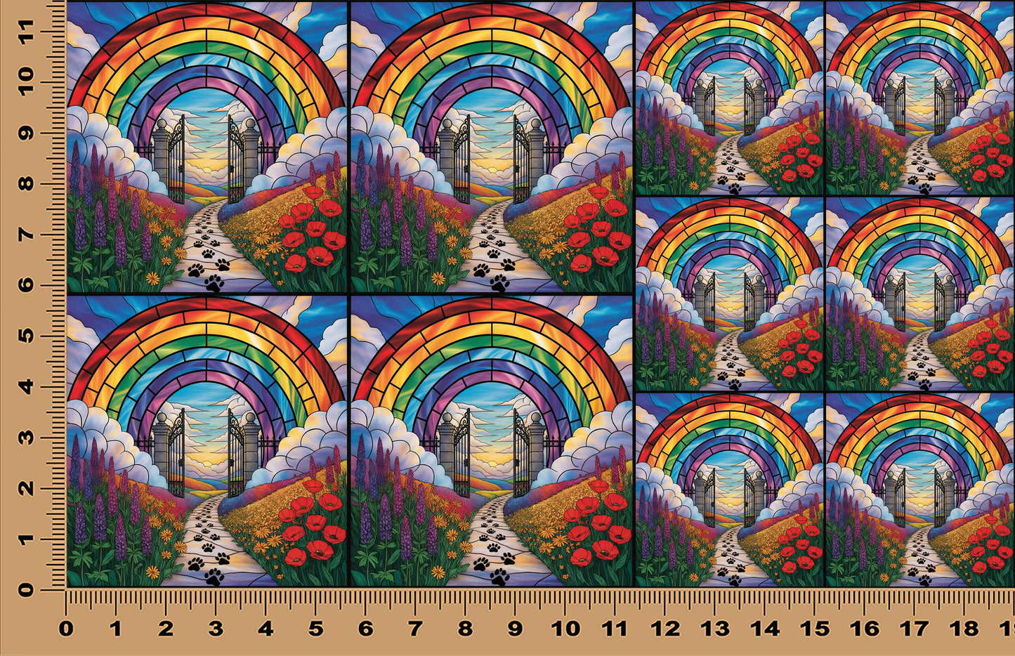 DecoCraft - Scenic Elevated Texture Tiles - Heaven's Open Gate