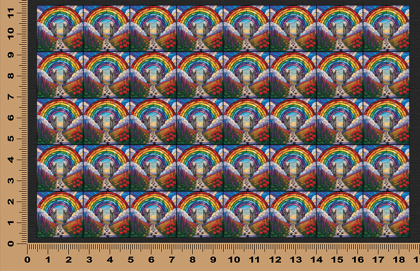 DecoCraft - Scenic Elevated Texture Tiles - Heaven's Open Gate