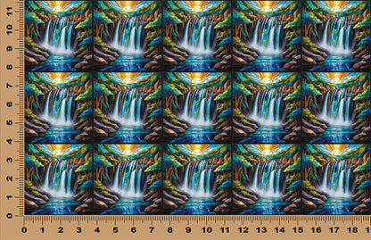 DecoCraft - Scenic Elevated Texture Tiles - Emerald Falls