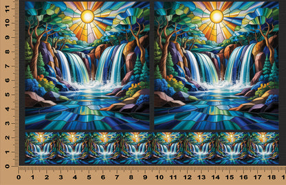 DecoCraft - Scenic Elevated Texture Tiles - Sunfire Cascade