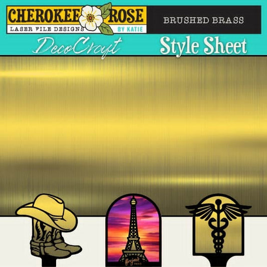 DecoCraft - Cherokee Rose - Style Sheet - Metals - Brushed Brass