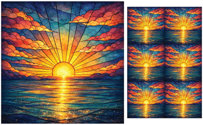 DecoCraft - Studio 1375 - Scenic Tiles Series - Radiant Horizon Glow