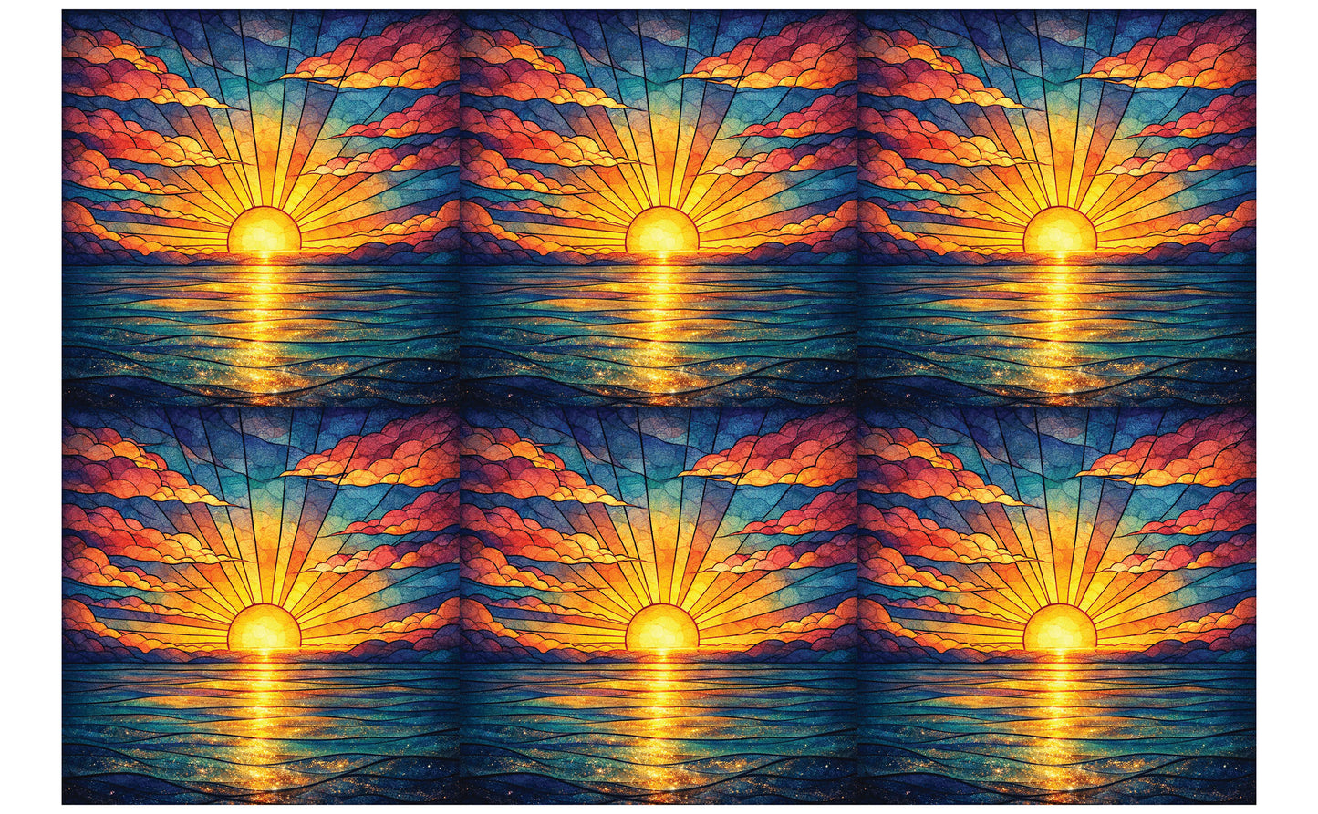 DecoCraft - Studio 1375 - Scenic Tiles Series - Radiant Horizon Glow